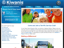 Tablet Screenshot of kiwanisowensound.com